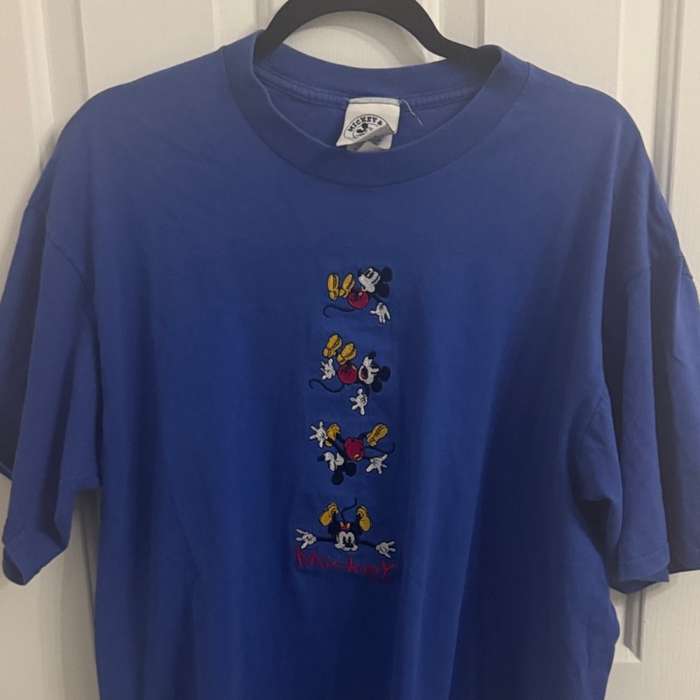 Blue Mickey Mouse Graphic Tee